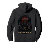 Hugin & Munin the Ravens Odin Viking Celts Valhalla Odin Pullover Hoodie