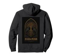 Hugin & Munin the Ravens Odin Viking Celts Valhalla Odin Pullover Hoodie