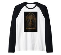 Hugin & Munin the Ravens Odin Viking Celts Valhalla Odin Raglan Baseball Tee