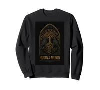 Hugin & Munin the Ravens Odin Viking Celts Valhalla Odin Sweatshirt