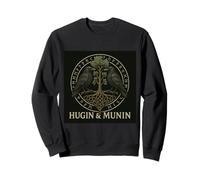 Hugin & Munin the Ravens Odin Viking Celts Valhalla Odin Sweatshirt