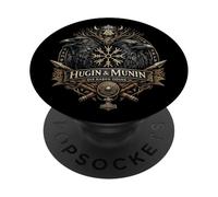 Hugin & Munin the Ravens Odin's Viking Celts Valhalla Raven PopSockets Adhesive PopGrip