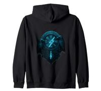 Hugin & Munin the Ravens Odin's Viking Celts Valhalla Raven Zip Hoodie