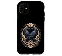 Huginn & Muninn Ravens - Norse Myth Celtic Knot Artwork Case for iPhone 11