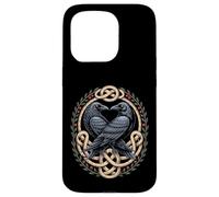 Huginn & Muninn Ravens - Norse Myth Celtic Knot Artwork Case for iPhone 15 Pro