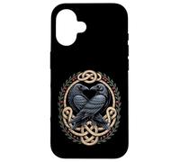 Huginn & Muninn Ravens - Norse Myth Celtic Knot Artwork Case for iPhone 16