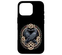 Huginn & Muninn Ravens - Norse Myth Celtic Knot Artwork Case for iPhone 16 Pro