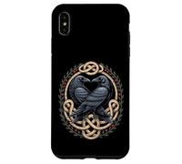 Huginn & Muninn Ravens - Norse Myth Celtic Knot Artwork Case for iPhone XS Max