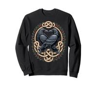 Huginn & Muninn Ravens - Norse Myth Celtic Knot Artwork Sweatshirt