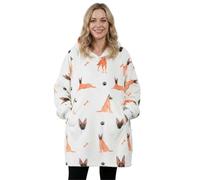 Huglanket Belgian Malinois Gifts, Wearable Blanket Hoodies for Adults, Oversized Flannel Hooded Blankets, Gifts for Birthday and Christmas, One Size Fits Most