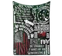 Huglanket Forensic Science Gifts, Forensics cience Blanket, Gifts for Forensic Scientists, Medicolegal Physic Physiciansian, Medical Examiner, Coworker, Soft Throw Blanket 50" x 65"