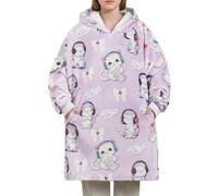 Huglanket Kpop Gifts for Teen Girl K Pop Lovers, Kpop Merch Stuff Wearable Blanket Hoodie for Women for Birthday, Christmas - Cats