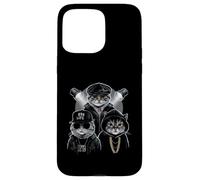 HugLife Cat Hip Hop Street Life Style Gangster Cat Squad Case for iPhone 15 Pro Max