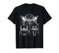 HugLife Cat Hip Hop Street Life Style Gangster Cat Squad T-Shirt