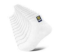 Huglux 12 Pairs Ankle Socks for Mens Womens,Trainer Socks Sports Socks,White Running Ankle Socks, Breathable Low Cut Socks,Moisture-Wicking Athletic Socks for Sports, Running,Hiking, Gym, Casual