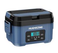 Hugmazing Cordless Electric Lunch Box for Adults, Men & Women - Rechargeable Self-Heating Food Warmer with 1100ML SS Container, Battery-Powered Heated Lunch Box, Perfect for Work and Travel Use