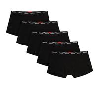HUGO 5 Pack Cotton Stretch Trunks, Black - S