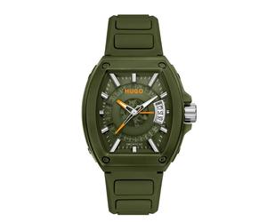 HUGO 1530433 Icon Green Silicone Strap Watch - W45448