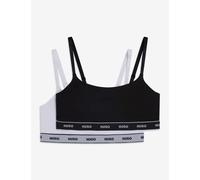 Hugo 2 Pack Cotton Rich Non Wired Bralette White