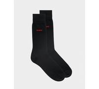 HUGO 2 Pack RS Uni Colour Mens Socks NOS - Black 001 - Black 001 - UK5-8 EU39-42 US6-9