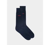 Men's HUGO 2 Pack RS Uni Colour Mens Socks NOS - Navy - Size: 6/6.5/7.5/7/11/10/8/8.5/12/9.5/9/11.5/10.5