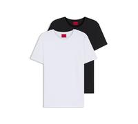 HUGO 2-pack T-shirts - Style HUGO-Round, 50325440 White / Black XS