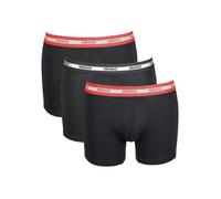 HUGO 3-Pack Boxer Briefs, Black/Red - Medium