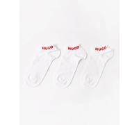 HUGO Men's 3P AS UNI CC Ankle_Socks, White100, 43-46