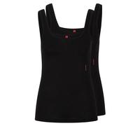 HUGO Two-pack of vests in stretch-cotton jersey - Style TWIN VEST, 50469682 Black XS