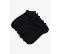 Hugo 6 Pack Cotton Rich Logo Trainer Socks Black
