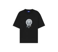HUGO All-Gender Cotton-Jersey T-Shirt with Graphic Print
