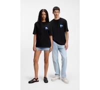 HUGO All-gender Cotton-jersey T-shirt with heart logo - Style Nalentinio, 50562727 Black M