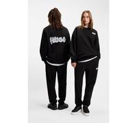 HUGO All-gender cotton-terry sweatshirt with logo prints - Style Nyrocrew, 50549778 Black XS