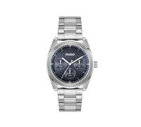 HUGO Analogue Multifunction Quartz Watch for Men #Bright Sport Collection with Silver Stainless Steel Bracelet - 1530424