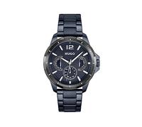HUGO Analogue Multifunction Quartz Watch for Men with Blue Stainless Steel Bracelet - 1530194