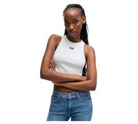 Hugo Baby 10257055 Blue Sleeveless Top White XL Woman