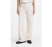 HUGO Baggy-fit jeans in ecru rigid denim - Style Gamala_5_B, 50559029 White 27/32