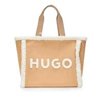 HUGO Becky Teddy Tote Bag, Butter Cream, M