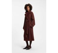 HUGO Belted coat in a wool blend - Style Makira-1, 50563167 Brown 16