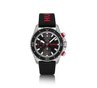 HUGO #DIVE Men's 44mm Stainless Steel & Silicone Strap Watch