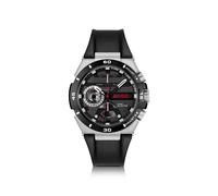 HUGO Black-dial watch with leather strap - Style #WILD, 58129520 Black pcs.