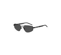 HUGO Black-metal sunglasses with cut-out logo - Style HG 1414/S00358IR, 58610290 Black pcs.