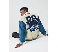 HUGO HUGO x RB regular-fit varsity-style jacket with bull graphics - Style Blaine_RB, 50549448 Blue / Beige L