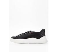 HUGO Blake Leather Trainer, Black/White, Size 6, Men Black/White