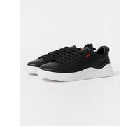 HUGO Blake Tenn Mens Leather Trainers with Branded Quarter - Black 001 - Black 001 - UK9 EU43 US10