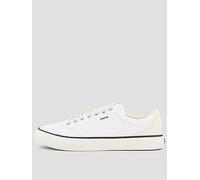HUGO Blue B-Cross Tenn Canvas Trainers, White, Size 8, Men White