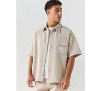 Hugo Ebaffino 10268599 Blue Short Sleeve T-shirt Beige 2XL Men