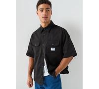 Hugo Ekyno 10260730 Blue Short Sleeve Shirt Black L Men
