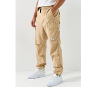 HUGO Blue Gadic262 Relaxed Fit Cargo Trousers, Beige, Size Xl, Men Beige