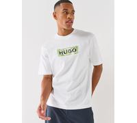 HUGO Blue Niviotee Regular Fit T-Shirt, White, Size M, Men White